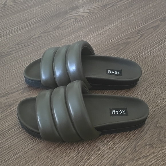 ROAM Deep Green Slide Sandals 39 - Picture 1 of 8
